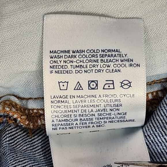 Lands End Jeans Womens 22W Blue High Rise Straight Leg Stretch Denim‎ Casual - Picture 7 of 13